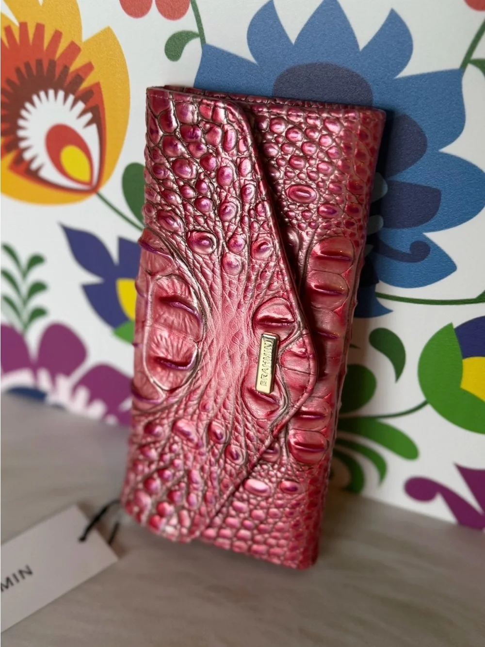 Brahmin French Rose Veronica Wallet NWT